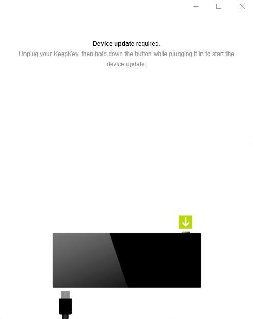 Keepkey - Update device